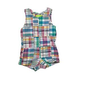 Classic Whimsy Plaid Jon Jon Romper